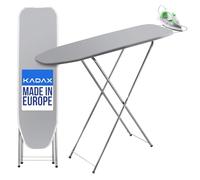 KADAX Asse da Stiro 104 x 30 cm per Stazione a Vapore - con Supporto Estraibile per Ferro da Stiro - Stiratura Domestica - con Sottopiano in Schiuma Salvaspazio