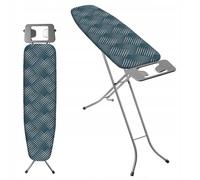 KADAX Asse da Stiro 110 x 30 cm con Altezza Regolabile, Supporto per Ferro e Copriasse in Cotone, Tavola da Stiro Pieghevole per Risparmiare Spazio (Blu)