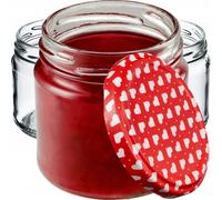 KADAX Barattoli con coperchio, fi66 mm, 200 ml, 50 pezzi, cuore