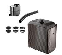 KADAX Barile per acqua piovana, serbatoio modulare per l'acqua piovana da giardino, barile resistente agli agenti atmosferici da 126 litri, raccoglitore d'acqua, contenitore in plastica per la pioggia