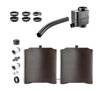 KADAX Barile per acqua piovana, serbatoio modulare per l'acqua piovana da giardino, barile resistente alle intemperie, 126 litri, raccoglitore d'acqua, contenitore in plastica per acqua piovana