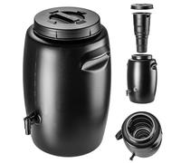 KADAX Barile per la produzione di fertilizzante organico, barile per fertilizzante in plastica, contenitore per serbatoio di fertilizzante, barile per fertilizzante per la produzione di letame (Nero