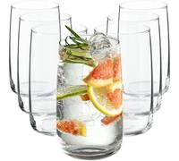 KADAX Bicchieri da cocktail da 480 ml, in vetro resistente, lavabili in lavastoviglie, bicchieri universali, bicchieri per acqua, succhi di frutta, bevande o whisky (8 x 480 ml)