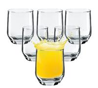 KADAX Bicchieri per bevande, bicchieri da 205 ml, lavabili in lavastoviglie, resistenti bicchieri da cocktail, piccoli bicchieri per acqua, succo (6 x 205 ml)