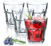 KADAX Bicchieri per Bevande, Bicchieri da Long Drink Lavabili in lavastoviglie, in Vetro di Calcio Neutro, impilabili, Bicchieri da Cocktail, Bicchieri da caffè,(Amelie 230 ml, 4 Pezzi)