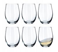 KADAX Bicchieri per bevande, bicchieri da acqua in vetro di calcio al neutro, bicchieri da 580 ml, bicchieri da vino trasparenti, bicchieri da vino universali moderni, set di bicchieri (Susanne, 6)