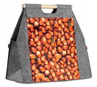 KADAX Borsa per legna da camino, borsa per il trasporto della legna in feltro...