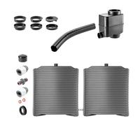 KADAX Botte per acqua piovana, serbatoio modulare per acqua piovana per giardino, barile per la pioggia resistente alle intemperie da 126 litri, raccoglitore d'acqua, contenitore per la pioggia in