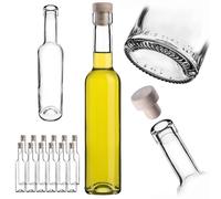KADAX Bottiglie vuote di vetro da 250 ml, 12 pezzi, bottiglie di liquore, vino e grappa, bottiglie di liquore, bottiglie di vino
