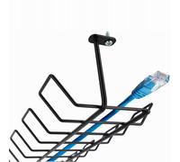 KADAX Canalina passacavi orizzontale in acciaio, 72,5x16,5x8,7 cm, copricavo