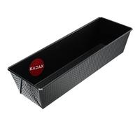 KADAX Cantura da forno rettangolare, forma di scatola in lamiera, forma della torta reale con strato anti -hub, panetteria, stampo per torta, teglia, forma di pane quadrata (35 x 12 cm, nero)