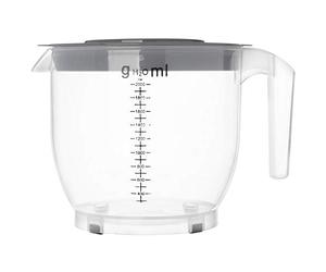 KADAX Caraffa Graduata in Plastica, Bicchiere Graduato per Misurare, Conservare e Miscelare Ingredienti, Brocca Dosatore con Coperchio, Misurino (2 L)