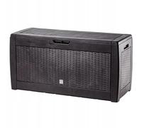 KADAX Cassetta da giardino, 310 L, marrone scuro, 119 x 48 x 60 cm