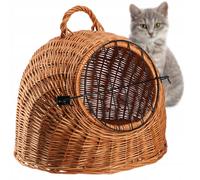 KADAX Cestino da trasporto per animali, Cestino per gatti in vimini, 40 x 49 cm