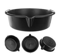 KADAX Ciotola di plastica, ciotola da officina, vasca di raccolta, nero, 8 L