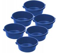 KADAX Ciotola in plastica, ciotola rotonda, secchio per la pulizia, blu, 11 L...