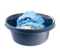 KADAX Ciotola in plastica opaca, ciotola in plastica, rotonda, robusta, per bagno, multiuso (blu navy, 4L)