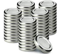 KADAX Coperchi a vite fi43 mm, set di tappi twist-off in metallo, adatti per barattoli da 40ml, coperchi di ricambio con 4 denti di bloccaggio, per vasetti, bottiglie e barattoli da conserva (50 pezzi