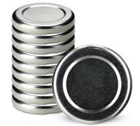 KADAX Coperchi a vite per barattoli, Ø 38mm, coperchi di ricambio, coperchi con chiusura a vite in metallo, per barattoli da conserva, bottiglie e vasetti, barattoli con chiusura a vite (10 pezzi