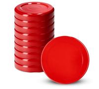 KADAX coperchi a vite Twist-Off Ø33 mm rosso - coperchi di ricambio in metallo per barattoli per spezie e mini flaconi, chiusura ermetica