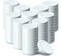 KADAX coperchi a vite Twist-Off Ø43 mm bianco - coperchi di ricambio in metallo per mini barattoli da 40ml, chiusura ermetica