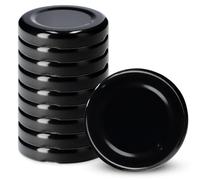 KADAX coperchi a vite Twist-Off Ø43 mm nero - coperchi di ricambio in metallo per mini barattoli da 40ml, chiusura ermetica