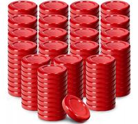 KADAX Coperchio a vite fi43 mm, in metallo, per barattoli, 200 pezzi, Rosso