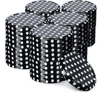 KADAX Coperchio a vite fi66 mm, per barattoli, 50 pezzi, nero a pois