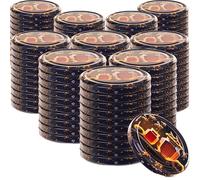 KADAX Coperchio a vite fi82 mm x 100 pz, set di coperchi twist-off in metallo, coperchi di ricambio per barattoli da conserva, con 6 denti di chiusura per vasetti e barattoli (miele nero)