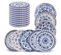 KADAX Coperchio a vite fi82 mm x 10pz, Set di coperchi Twist-Off in metallo, Coperchi di ricambio per barattoli per conserve (Blau/Weiß, 10 pezzi)