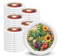 KADAX Coperchio a vite fi82 mm x 50pz, Set di coperchi Twist-Off in metallo, Coperchi di ricambio per barattoli per conserve (Gemüsegarten, 50 pezzi)