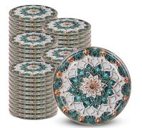 KADAX Coperchio a vite fi82 mm x 50pz, Set di coperchi Twist-Off in metallo, Coperchi di ricambio per barattoli per conserve (Grün/Gold, 50 pezzi)