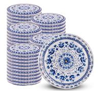 KADAX Coperchio a vite fi82 mm x 50pz, Set di coperchi Twist-Off in metallo, Coperchi di ricambio per barattoli per conserve (Blau/Weiß, 50 pezzi)