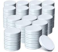 KADAX Coperchio a vite fi89 mm, set di coperchi di ricambio in metallo, To89, adatto per barattoli da 1700 ml, coperchio Twist-Off con 6 denti, coperchio (200 pezzi, bianco)