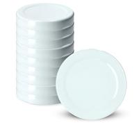 KADAX Coperchio a vite per bicchieri, coperchio Twist-Off in metallo fi 33 mm, coperchio di ricambio per barattoli di conserve, coperchi per barattoli di vetro, bottiglie e barattoli per conserve (10