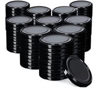 KADAX Coperchio di vite di Kadax FI100 mm, coperchio di ricambio con 6 denti intagliati, copertura torsione in metallo, coperchio per barattoli di muratore, coperchio in vetro adatto per 2530 ml, 4130