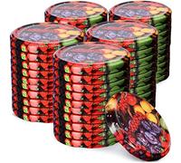 KADAX Coperchio di vite Kadax FI66 mm, set di coperchio di sostituzione in metallo, coperchio per ormeggio adatto per vetri da 200 ml e 315 ml, coperchio a torsione con 4 denti rast, coperchio (50 pez