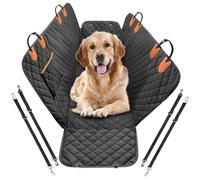 KADAX Coperta per cani per sedile posteriore auto, 135 x 145, impermeabile, per cani con cintura di sicurezza, coperta per auto con finestra di visualizzazione, copertura protettiva per cani e cani