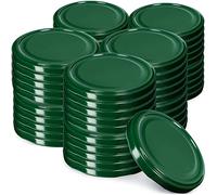 KADAX Copertura a Vite FI66 mm, Set Set Set, Coperchio per cantare Adatto per Occhiali da 200 ml e 315 ml, Coperchio a Torsione con 4 Denti Rast, Coperchio (50 Pezzi, Verde)