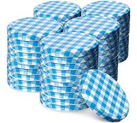 KADAX Copertura a vite kadax FI82 mm, set di copertura torsione in metallo, coperchio di ricambio per barattoli di muratore, coperchio con 6 denti d'orzo per occhiali da schianto e barattoli di murato