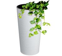 KADAX Coprivaso per Fiori Ecologico Bianco 25 cm
