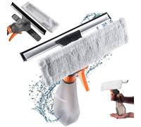 KADAX Detergente per finestre con flacone di risciacquo, lavavetri compatto...