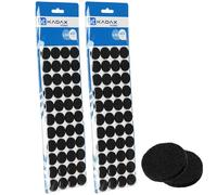 KADAX Feltro universale per la protezione del pavimento, feltrini autoadesivi per mobili in feltro, feltrini con forza adesiva ideale, morbidi cuscinetti in feltro per piedini dei mobili (nero