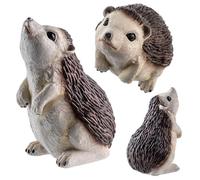 KADAX Figura decorativa a forma di riccio, 8,3 x 7,8 x 12 cm, statuetta da giardino in plastica, resistente alle intemperie, decorazione da giardino, decorazione da giardino (1 pezzo)