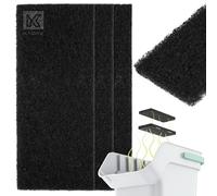 KADAX Filtro ai carboni attivi per contenitori dei rifiuti, filtro a carbone, filtro a carbone, filtro di ricambio, filtro antiodore per secchi compost (set rettangolare), K9746