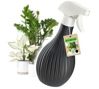 KADAX Flacone spray in plastica, 600 ml con contenitore per palline, spruzzatore d'acqua vuoto per la pulizia della casa, giardino, parrucchiere, piante e fiori (antracite)