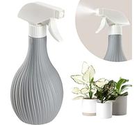 KADAX Flacone spray in plastica, 600 ml con contenitore per palline, spruzzatore d'acqua vuoto per la pulizia della casa, giardino, parrucchiere, piante e fiori (grigio)