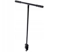 KADAX Trivella Manuale con Manico Antiscivolo per Installazione di Recinzioni e Pali, Trivella a Mano in Metallo per Trapano da Terreno (80 mm)