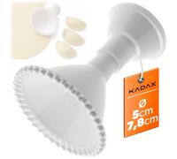 KADAX Formine per ravioli in 2 misure: Ø 5 cm e Ø 7,8 cm, stampo per ravioli con bordo seghettato, tagliabiscotti in plastica per pirogge, empanadas e impasti