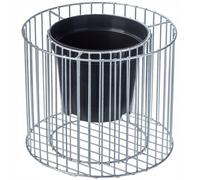 KADAX Gabion Plant Cestino Gabbione Rotondo Acciaio Zincato 39 cm